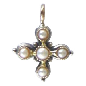 Gerochristo Cross with Pearls